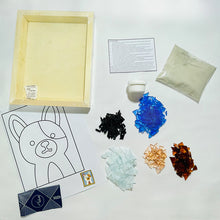 Cargar imagen en el visor de la galería, Manualidades: Kit para armar mosaico con vidrio, diseño animales infantiles - Perro