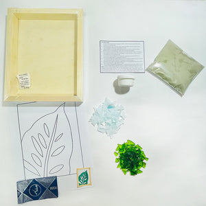 Manualidades: Kit para armar mosaico con vidrio, diseño tropical - Arte 2
