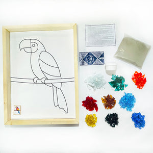 Manualidades: Kit para armar mosaico con vidrio, diseño patriótico - Guara