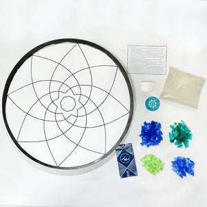 Manualidades: Kit para armar Lazy Susan con diseño en mosaico con vidrio - Arte 7