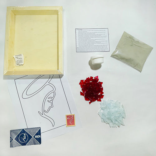 Manualidades: Kit para armar - Cuadro Mosaico Virgen María – arte 2